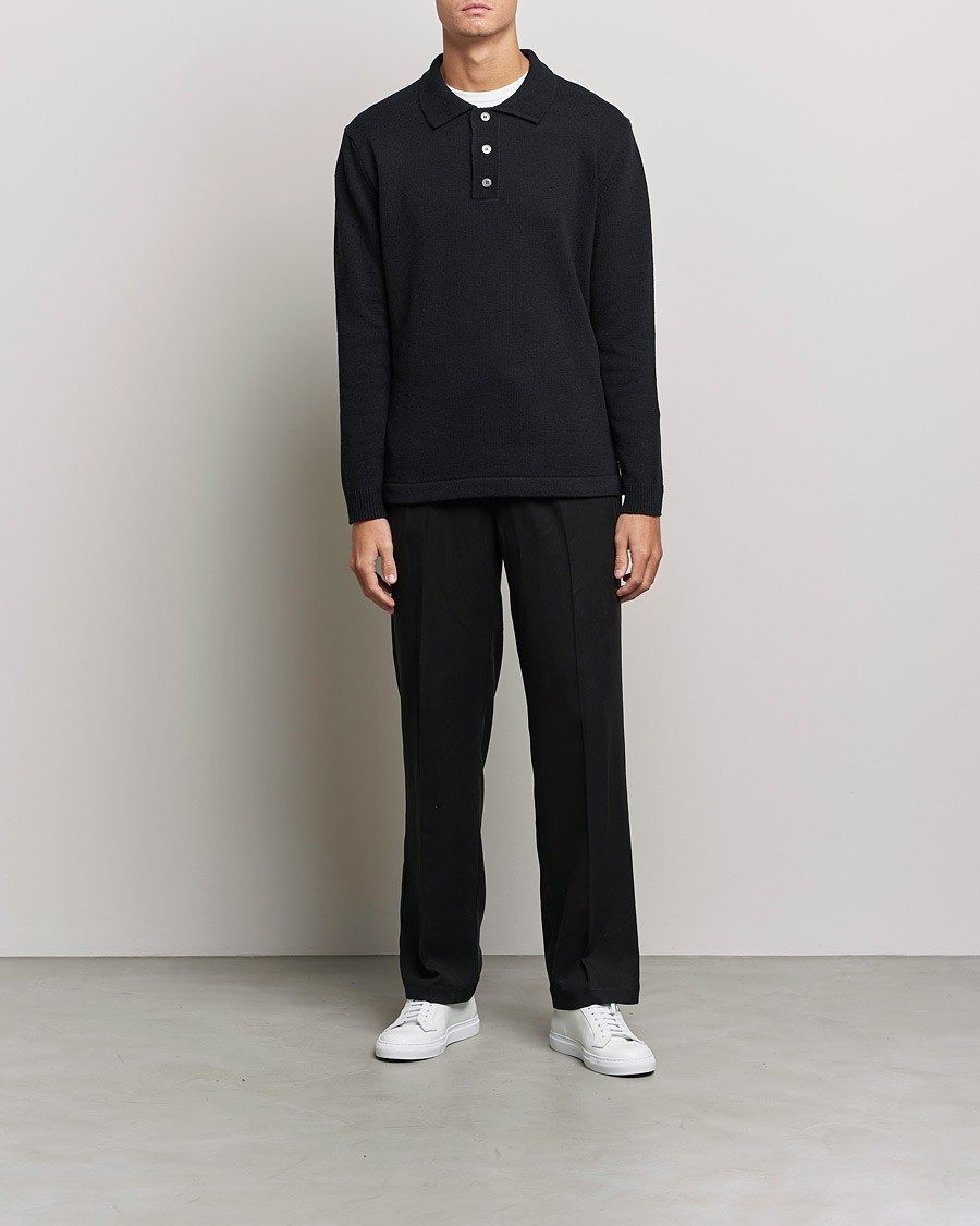 Herre | Gensere | NN07 | Vito Knitted Polo Black