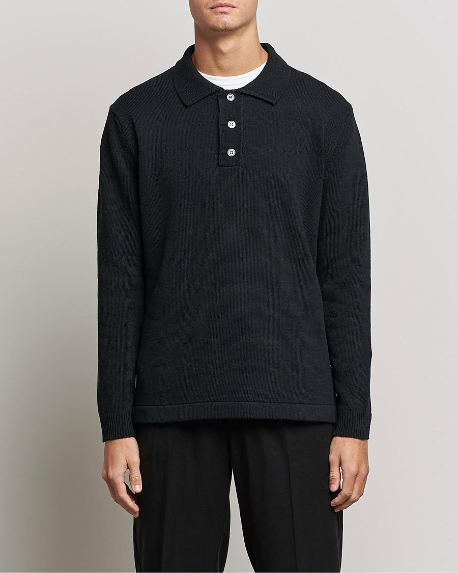 Herre | Gensere | NN07 | Vito Knitted Polo Black