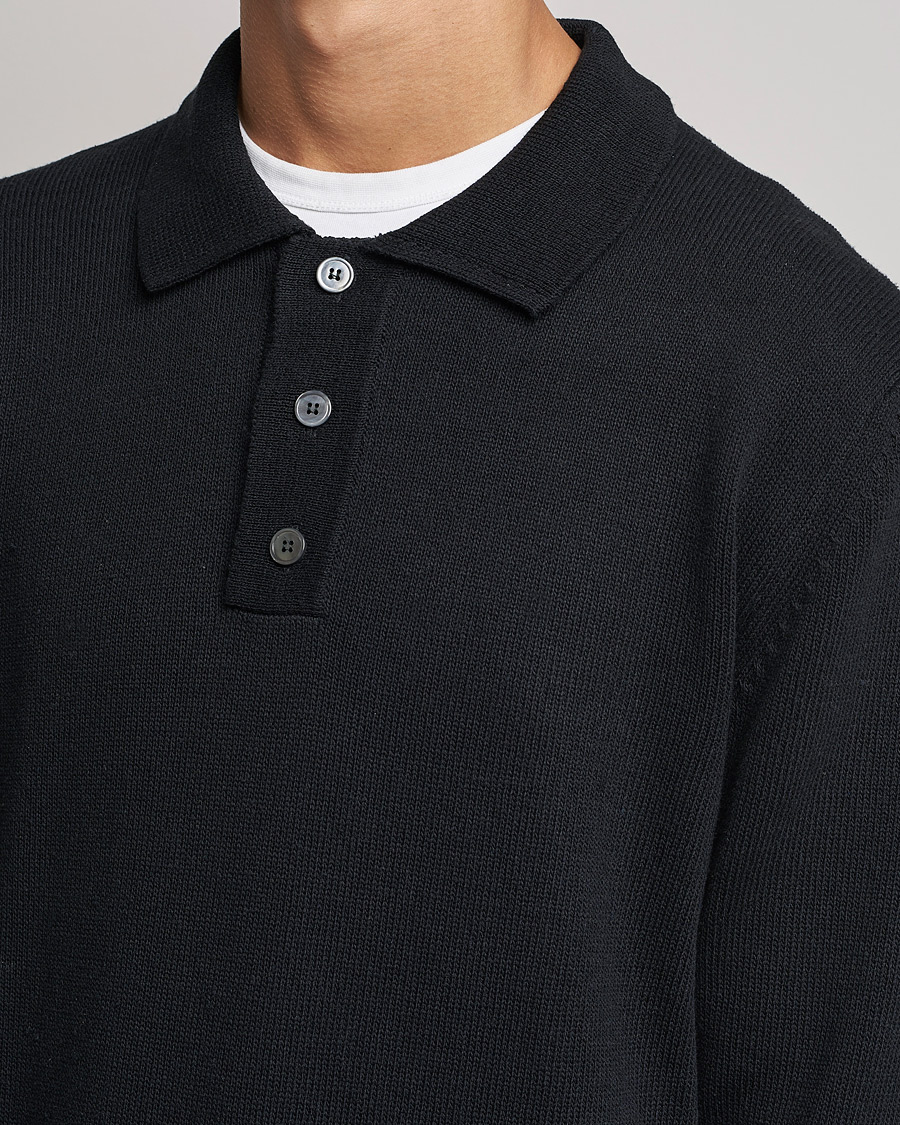 Herre | Gensere | NN07 | Vito Knitted Polo Black