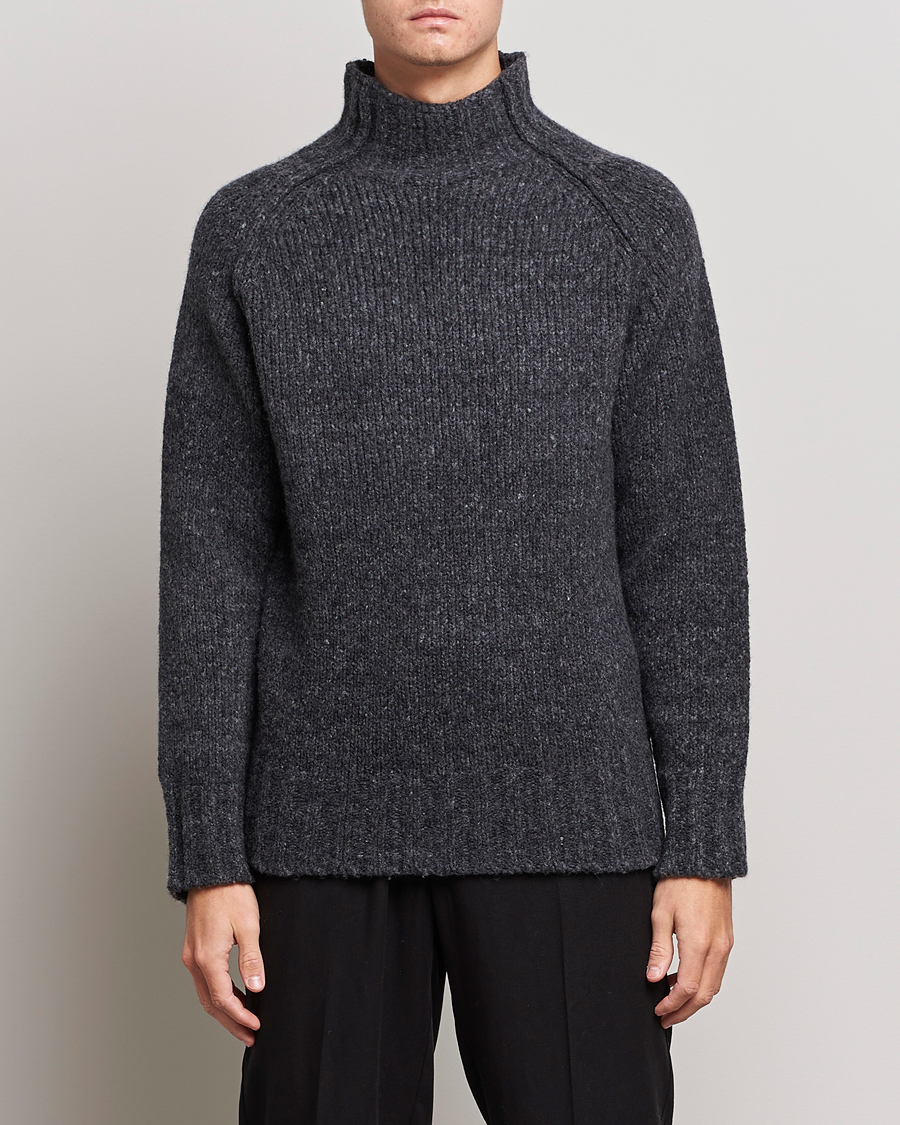 Herre | Gensere | NN07 | William Merino Knitted Polo Concrete
