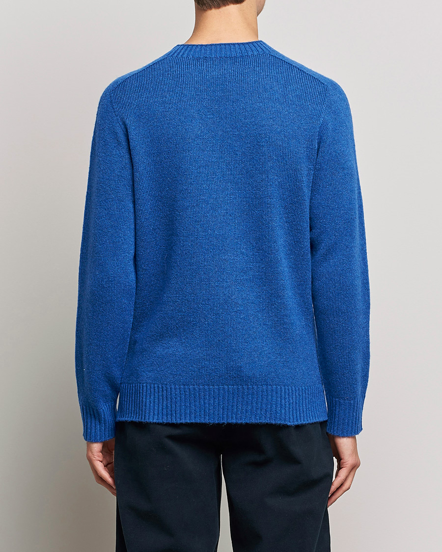 Herre | Gensere | NN07 | Nathan Brushed Wool Knitted Sweater Cobolt Blue