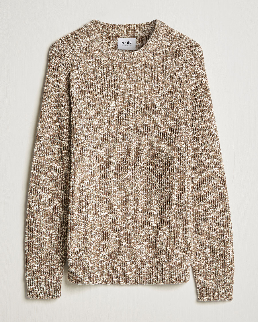 Herre | Gensere | NN07 | Jesse Cotton Knitted Sweater Pyramid Melange