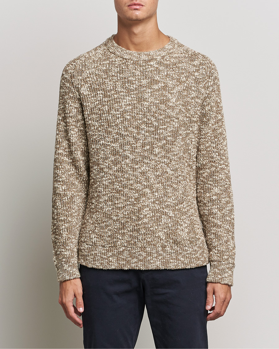 Herre | Gensere | NN07 | Jesse Cotton Knitted Sweater Pyramid Melange