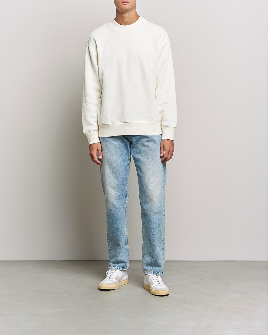 Herre | Gensere | NN07 | Briggs Mock Neck Sweater Ecru