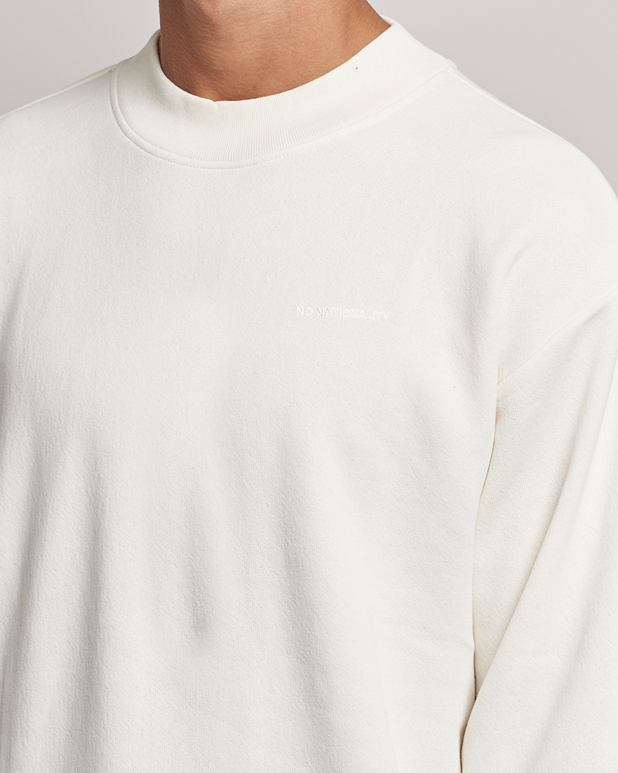 Herre | Gensere | NN07 | Briggs Mock Neck Sweater Ecru