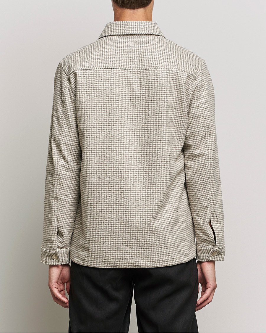 Herre | Skjorter | NN07 | Peter Houndstooth Overshirt Grey Check
