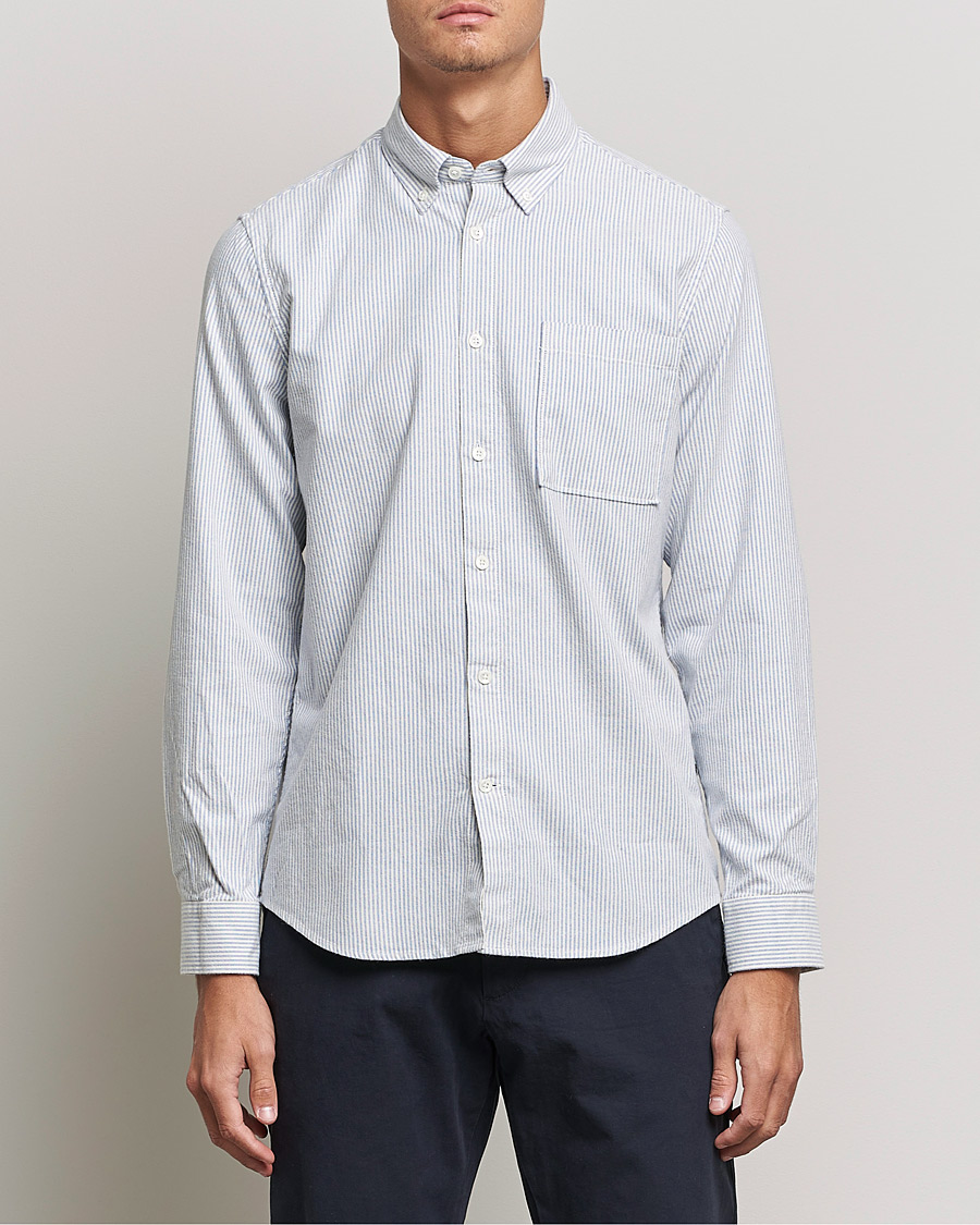 Herre |  | NN07 | Arne Oxford Shirt Blue/White