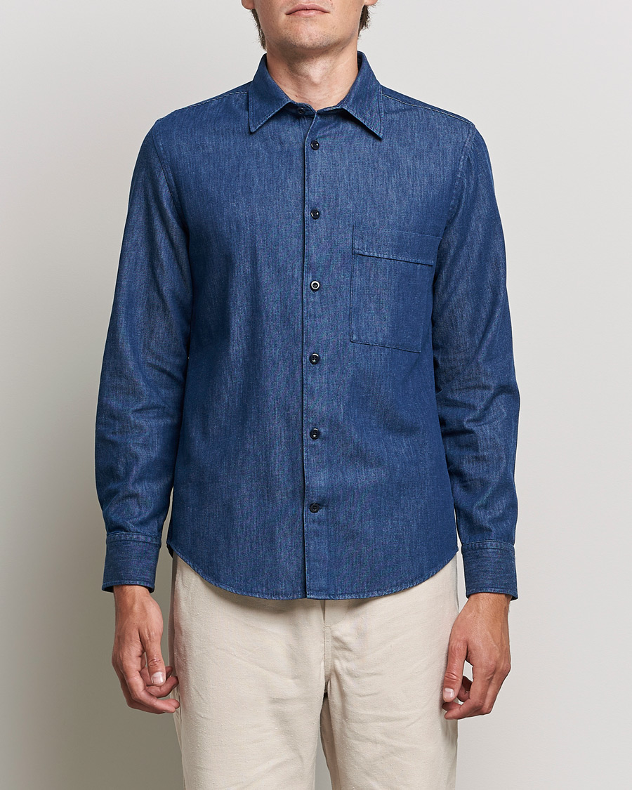 Herre | Skjorter | NN07 | Tue Denim Shirt Navy