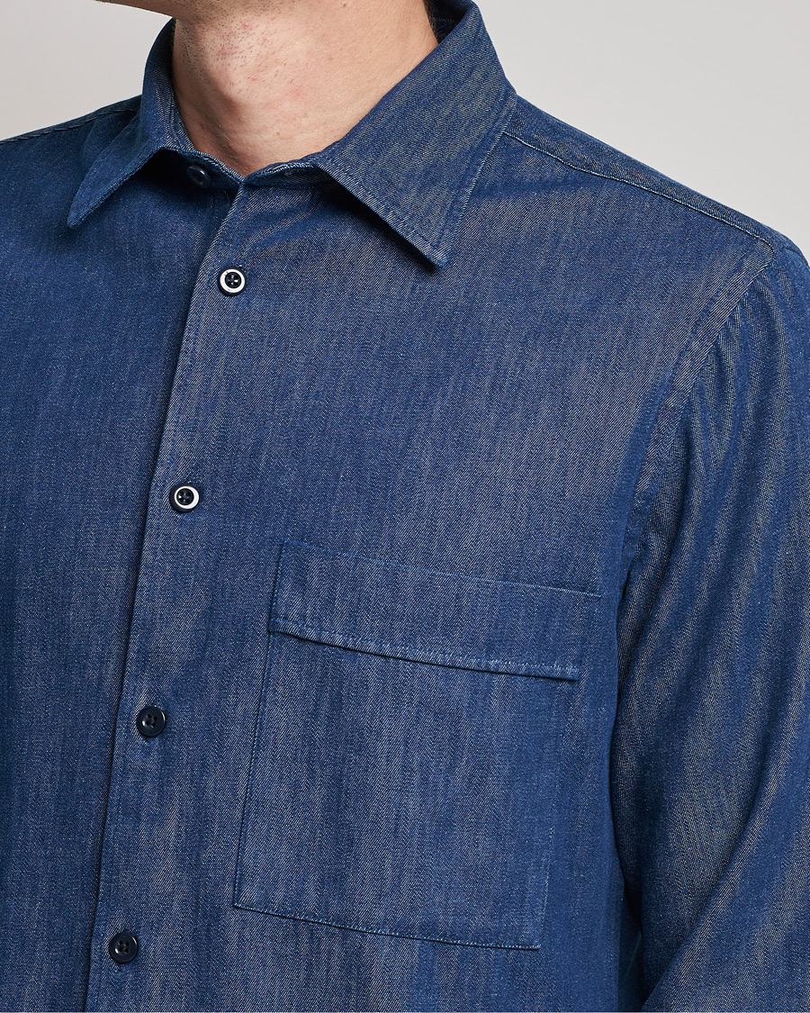 Herre | Skjorter | NN07 | Tue Denim Shirt Navy