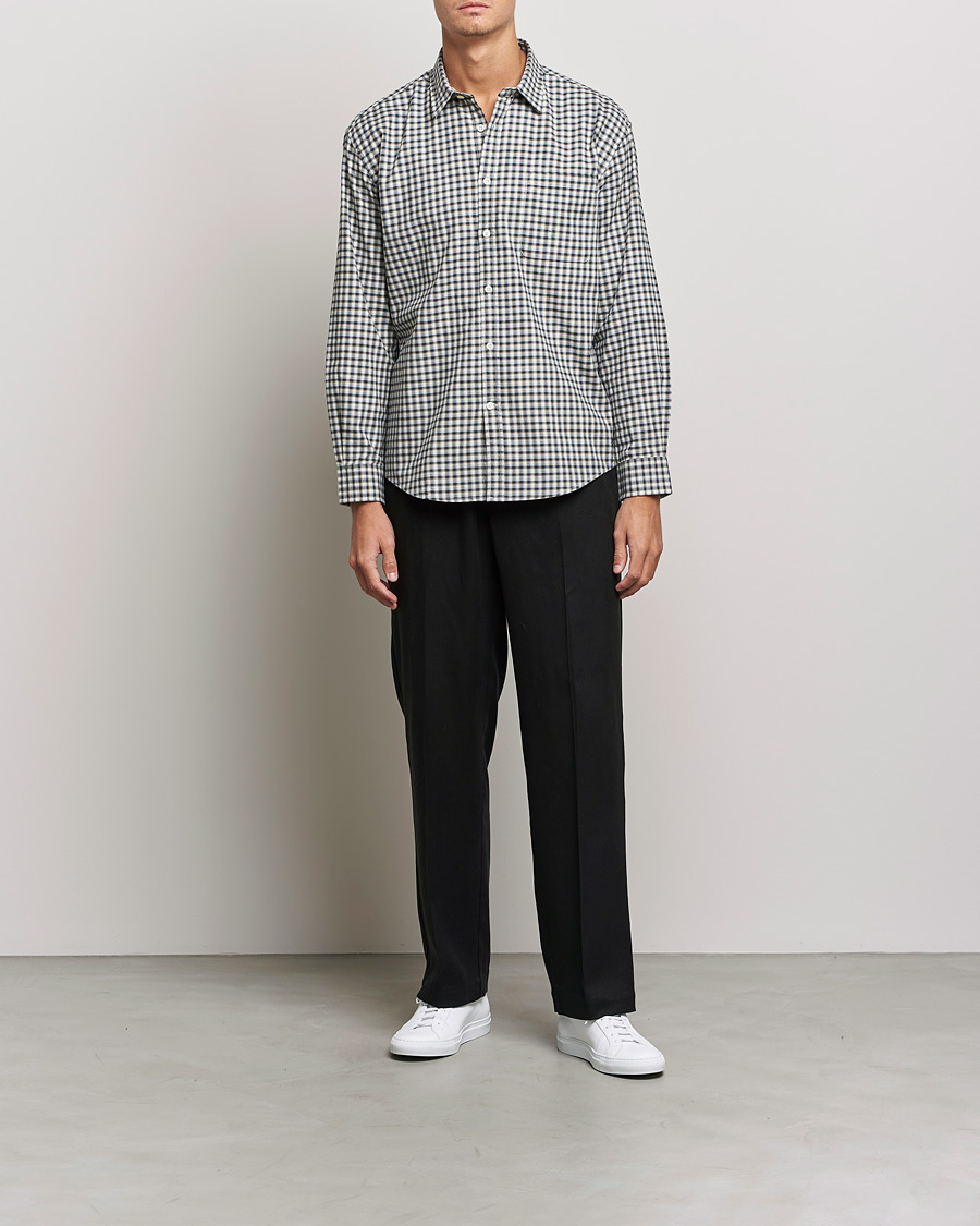 Herre | Skjorter | NN07 | Deon Cotton Checked Shirt Black/White
