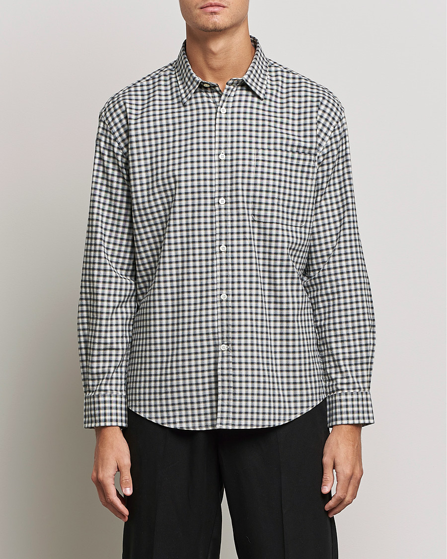 Herre | Skjorter | NN07 | Deon Cotton Checked Shirt Black/White