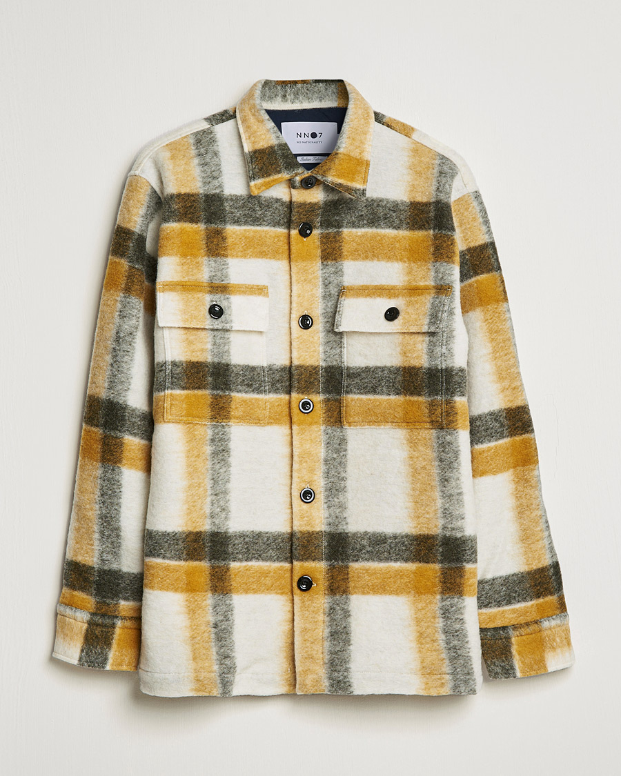 Herre | Jakker | NN07 | Soren Checked Jacket Yellow Multi