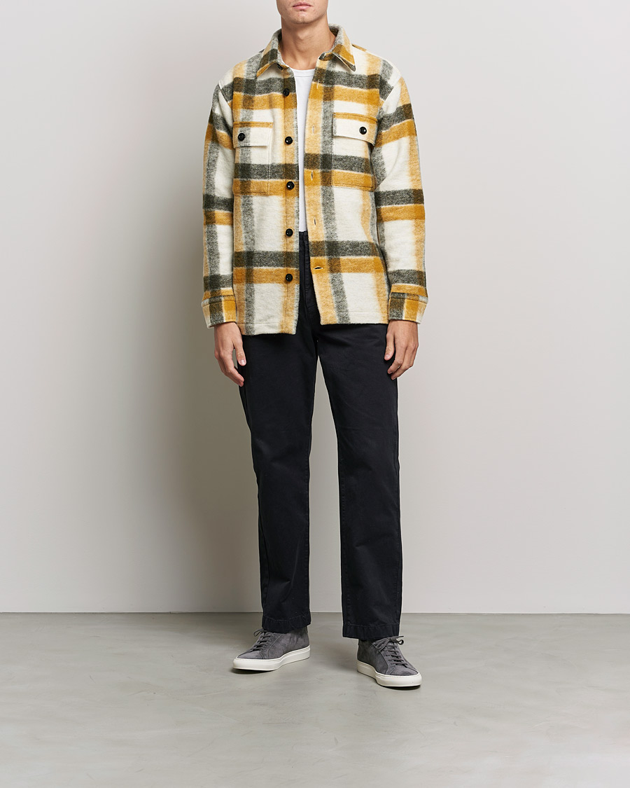 Herre | Jakker | NN07 | Soren Checked Jacket Yellow Multi