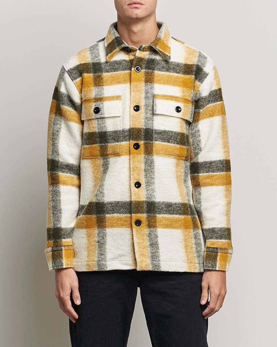 Herre | Jakker | NN07 | Soren Checked Jacket Yellow Multi