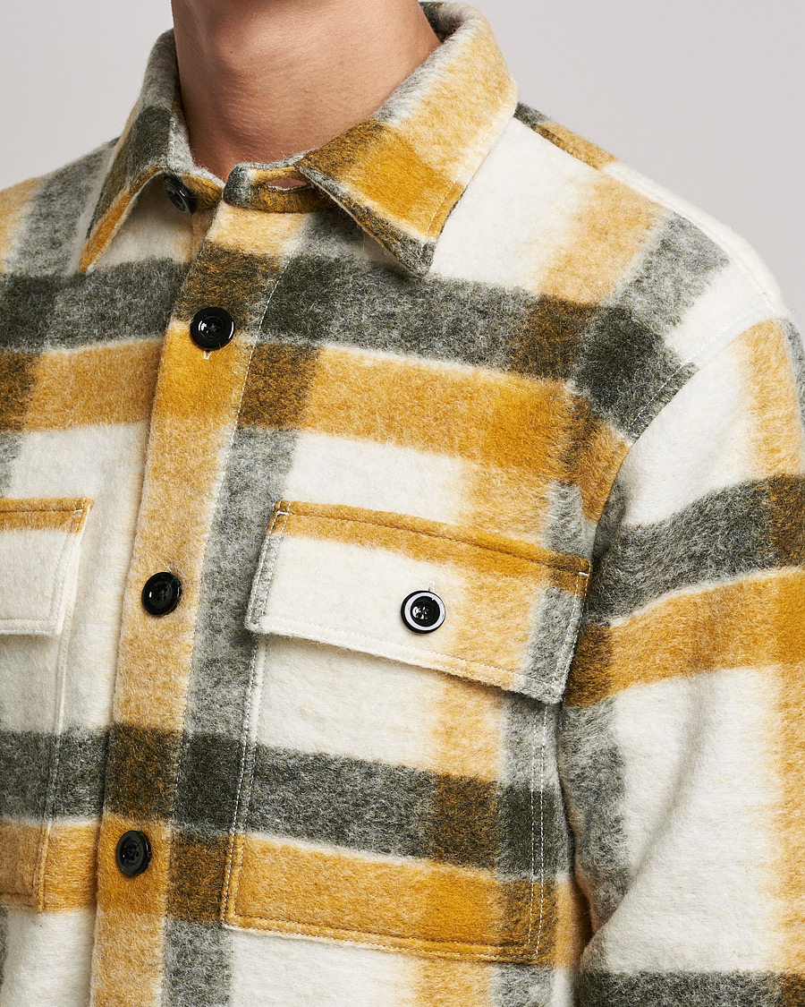 Herre | Jakker | NN07 | Soren Checked Jacket Yellow Multi