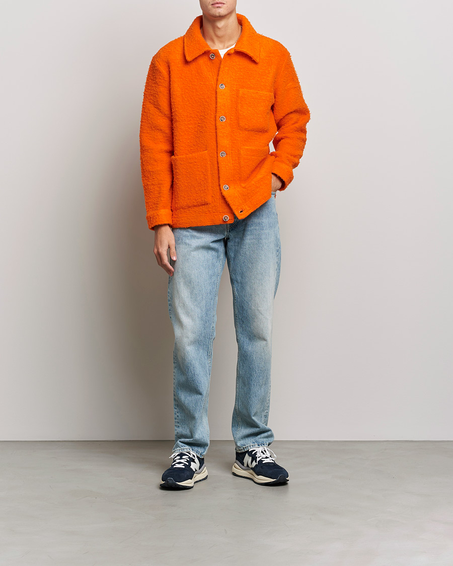 Herre | Gensere | NN07 | Olav Fleece Jacket Bright Orange