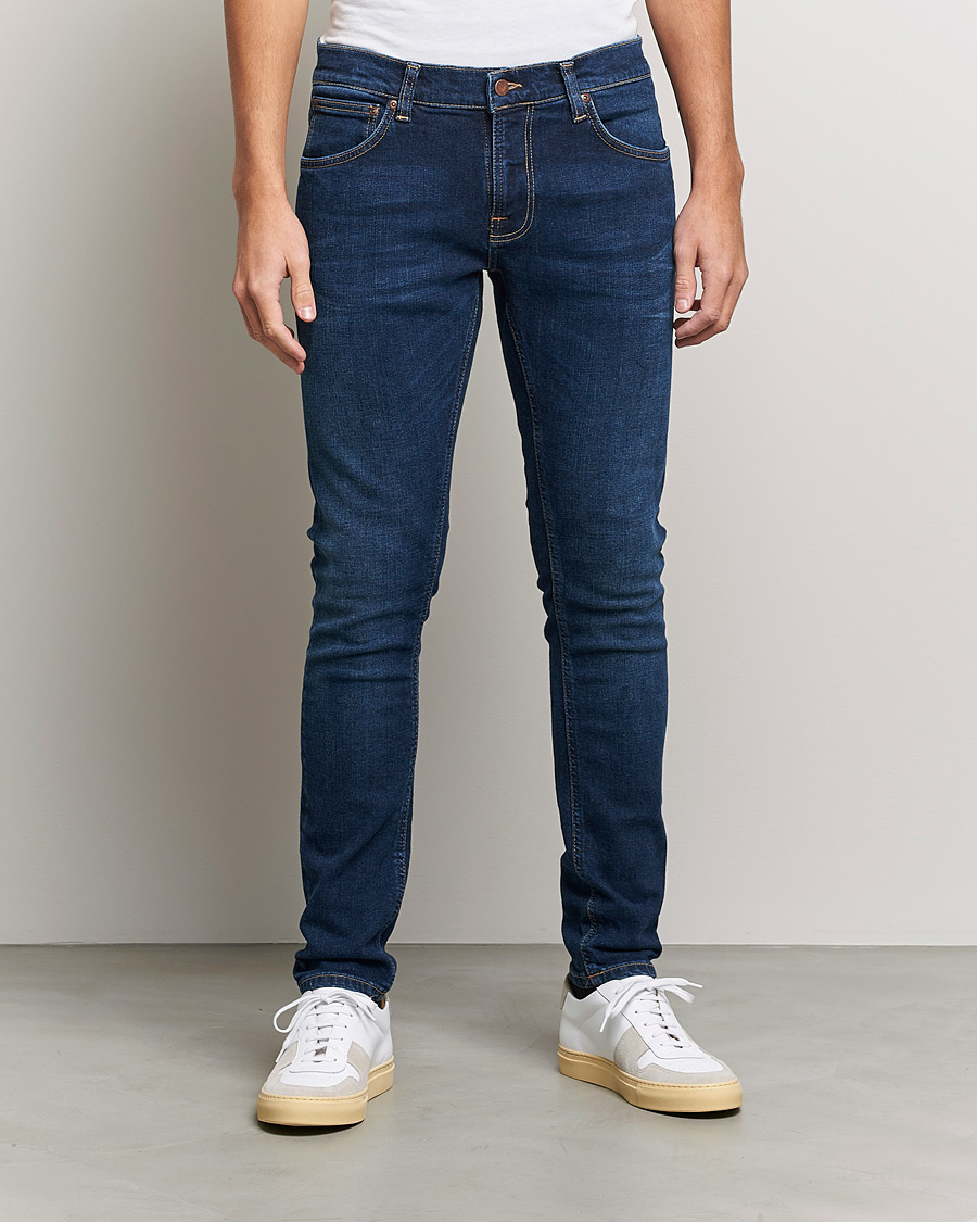 Herre |  | Nudie Jeans | Tight Terry Organic Jeans Dark Steel