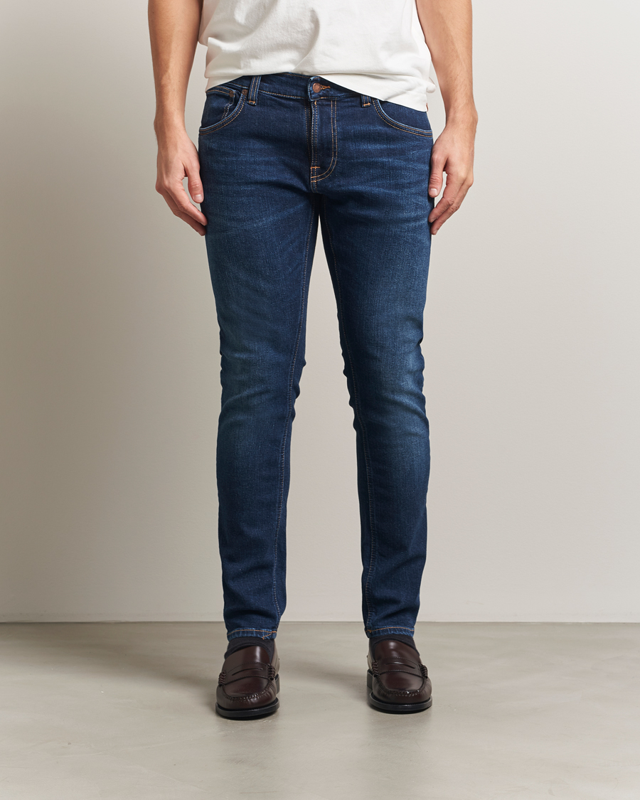 Herre | Jeans | Nudie Jeans | Tight Terry Jeans Dark Steel