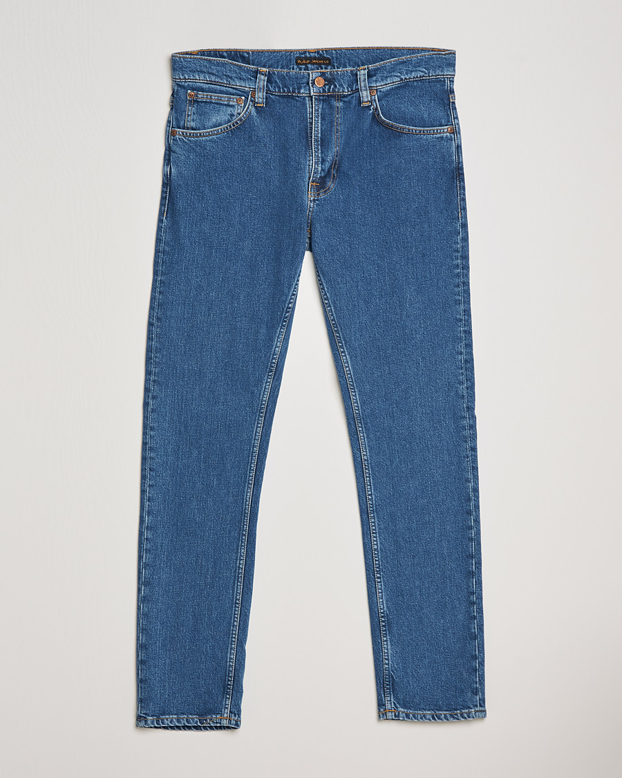 Herre | Jeans | Nudie Jeans | Lean Dean Organic Jeans Plain Stone Blue