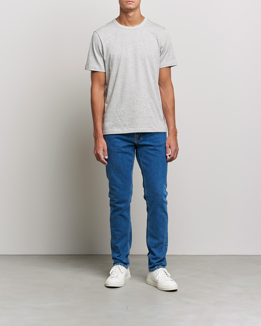 Herre | Jeans | Nudie Jeans | Lean Dean Organic Jeans Plain Stone Blue