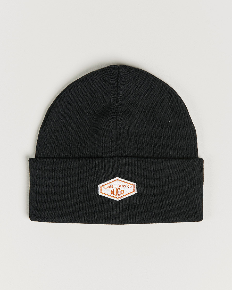 Herre | Nudie Jeans Falksson Beanie Black | Nudie Jeans | Falksson Beanie Black
