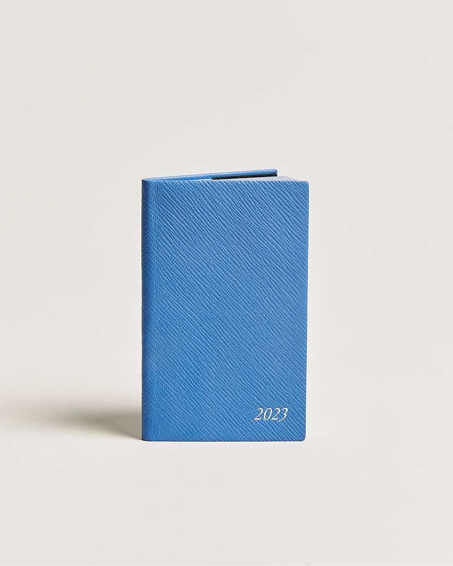 Herre | Smythson Panama Crossgrain Diaries 2023 Nile Blue | Smythson | Panama Crossgrain Diaries 2023 Nile Blue