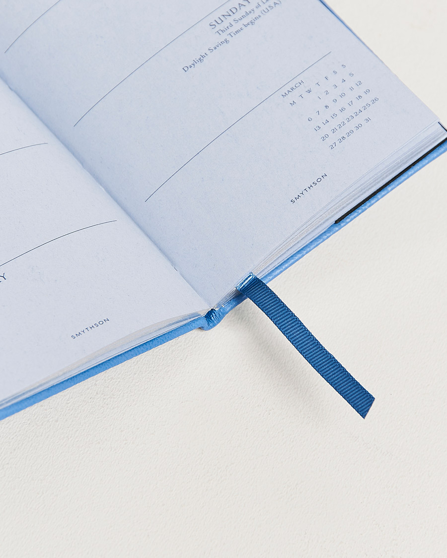 Herre | Smythson Panama Crossgrain Diaries 2023 Nile Blue | Smythson | Panama Crossgrain Diaries 2023 Nile Blue