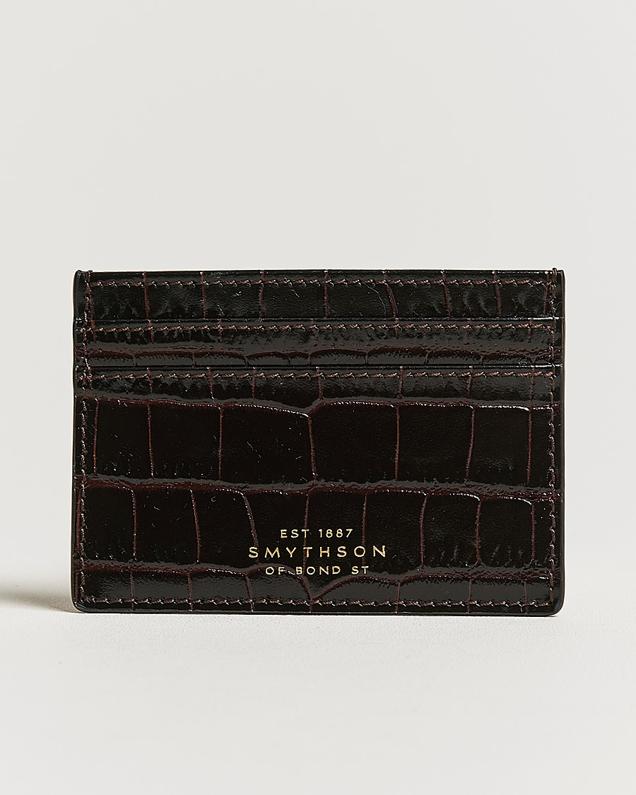 Herre | Lommebøker | Smythson | Mara Flat Cardholder Dark Brown