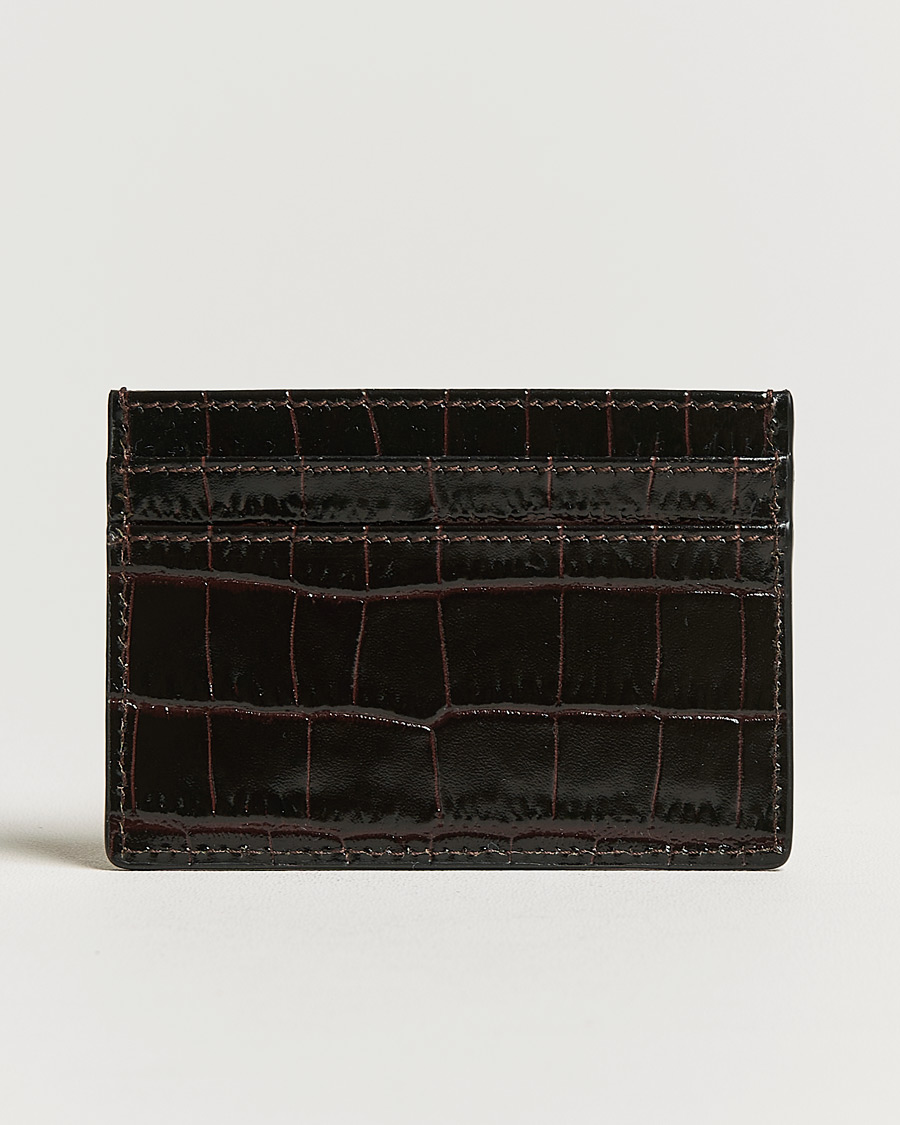 Herr |  | Smythson | Mara Flat Cardholder Dark Brown