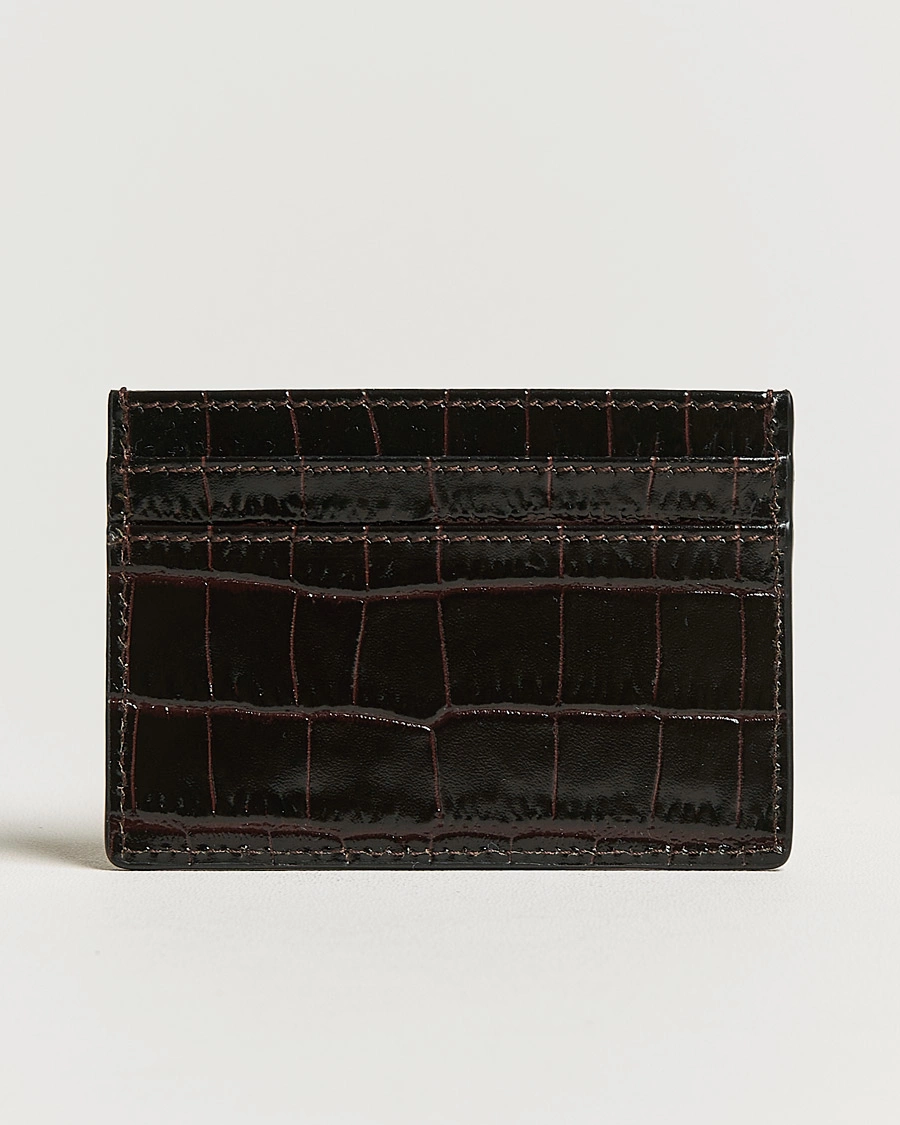 Herre | Lommebøker | Smythson | Mara Flat Cardholder Dark Brown