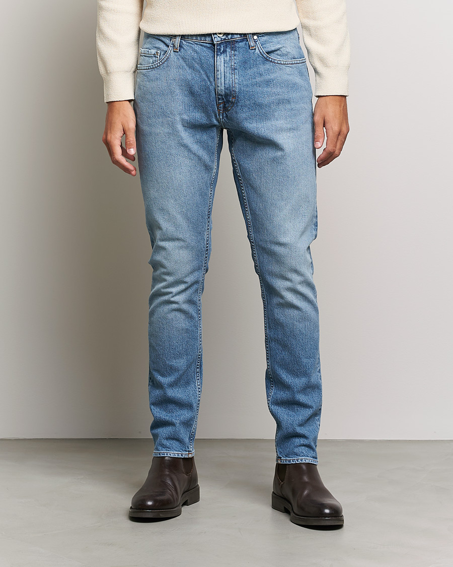 Herre | Jeans | Tiger of Sweden | Pistolero Stretch Cotton Jeans Medium Blue