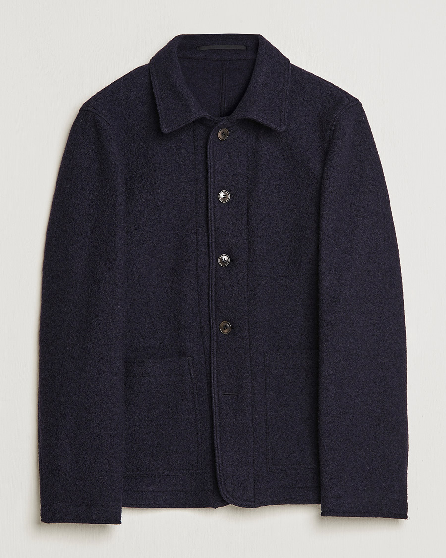 Herre | Dressjakker | Tiger of Sweden | Gio Knitted Wool Blazer Light Ink