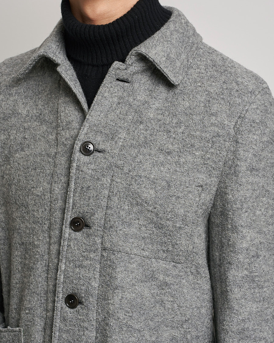 Herre | Dressjakker | Tiger of Sweden | Gio Knitted Wool Blazer Light Grey