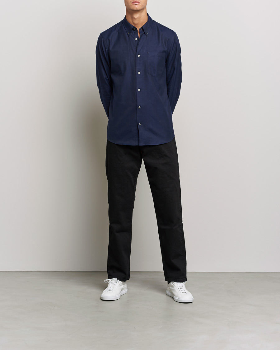 Herre | Skjorter | Tiger of Sweden | Sankt Cotton Shirt Light Ink