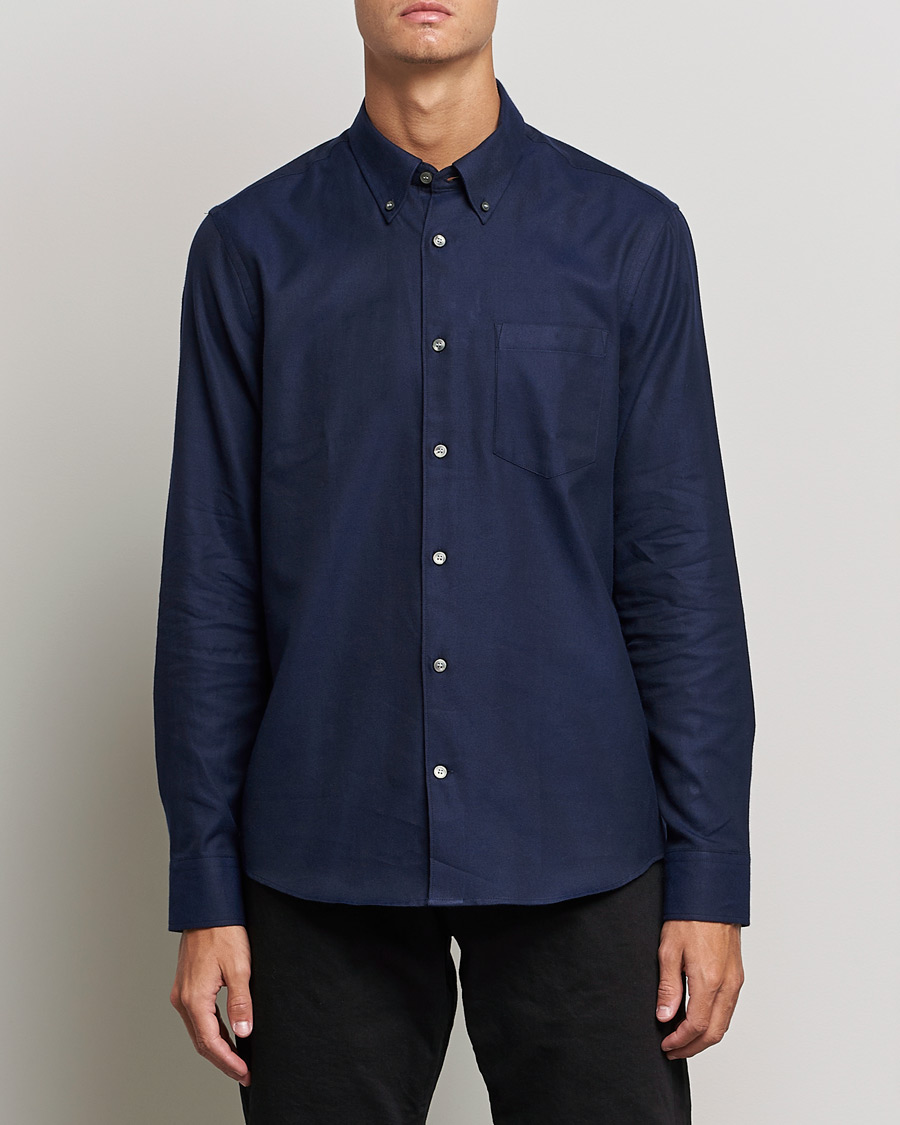 Herre | Skjorter | Tiger of Sweden | Sankt Cotton Shirt Light Ink