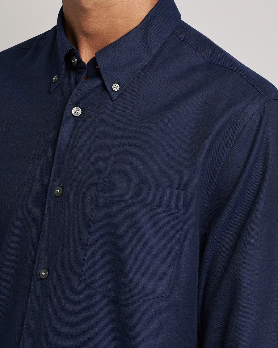 Herre | Skjorter | Tiger of Sweden | Sankt Cotton Shirt Light Ink