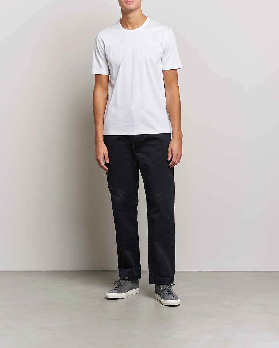 Herre | T-Shirts | Tiger of Sweden | Olaf Mercerized Cotton Tee Pure White
