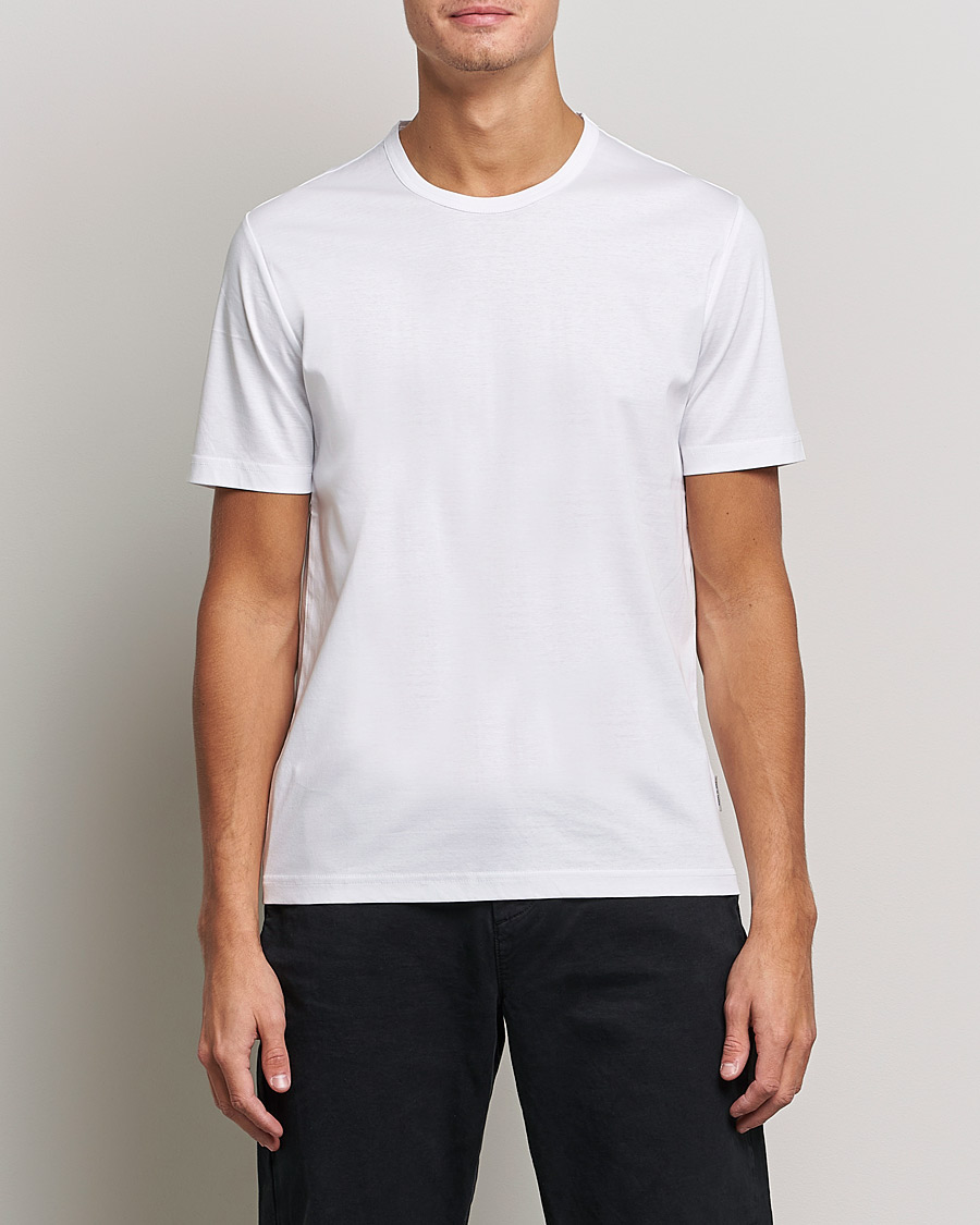 Herre | T-Shirts | Tiger of Sweden | Olaf Mercerized Cotton Tee Pure White