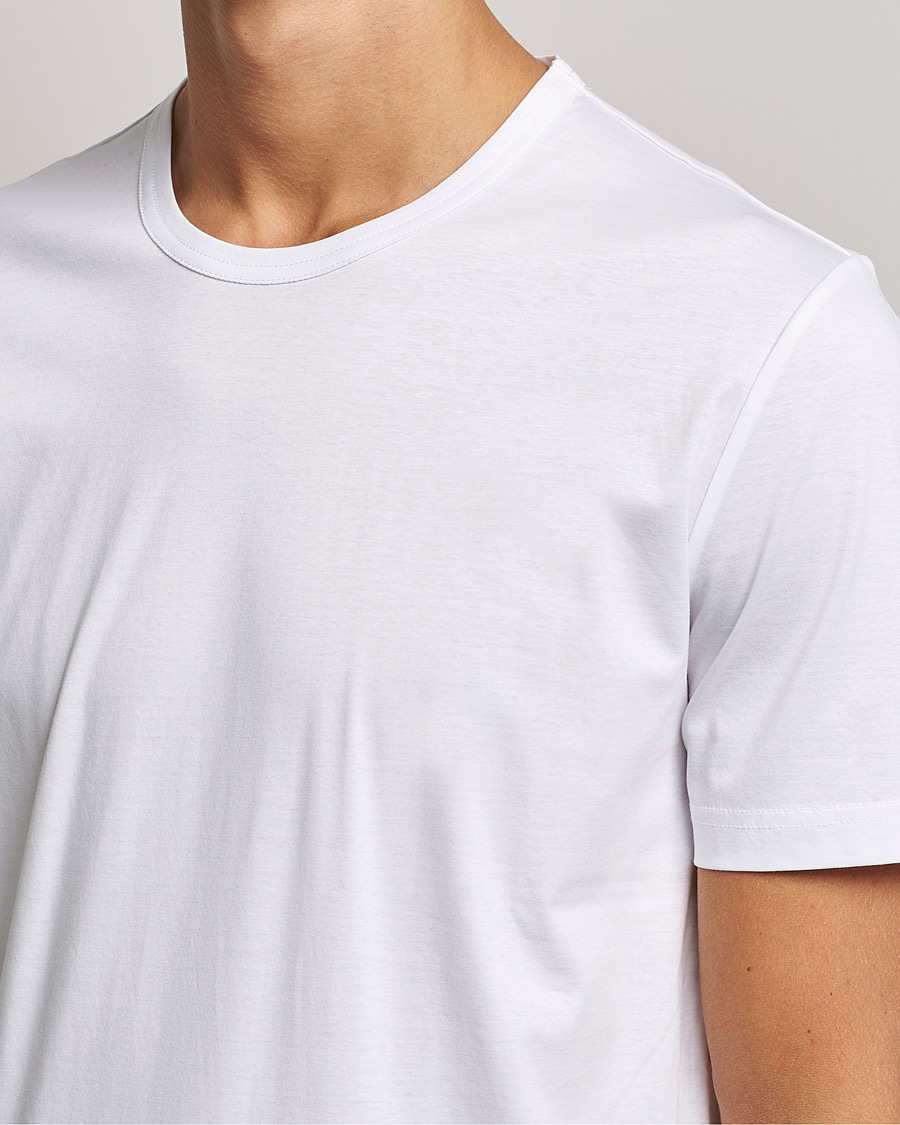 Herre | T-Shirts | Tiger of Sweden | Olaf Mercerized Cotton Tee Pure White