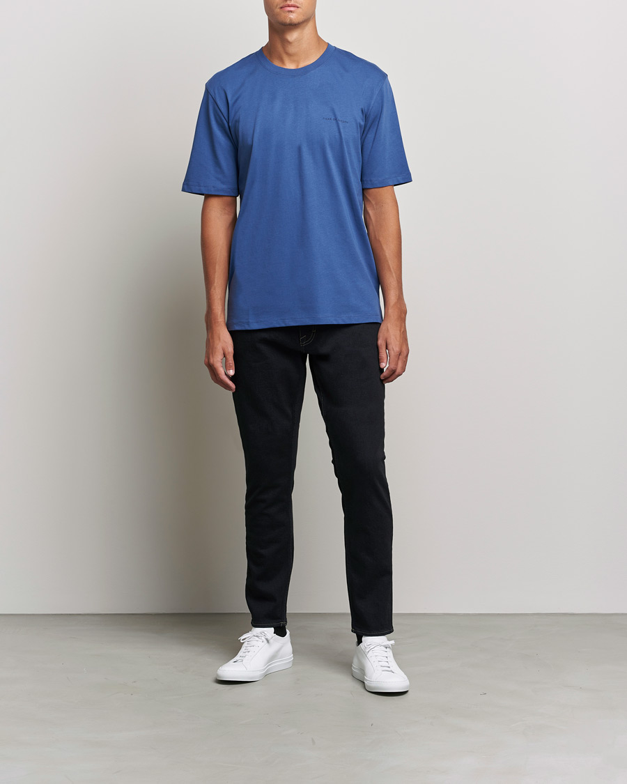 Herre | T-Shirts | Tiger of Sweden | P Cotton Jersey Tee Atlantic Blue