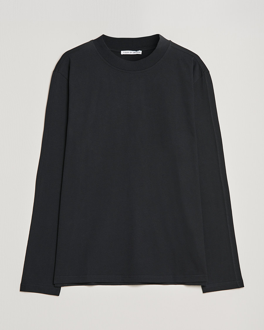 Herre | T-Shirts | Tiger of Sweden | Landler Long Sleeve Tee Black