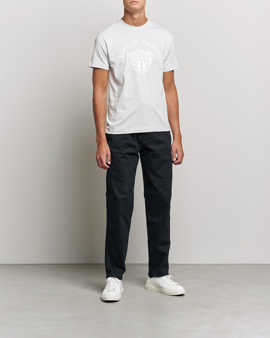 Herre | T-Shirts | Tiger of Sweden | Dillan Cotton Tee Pearl White