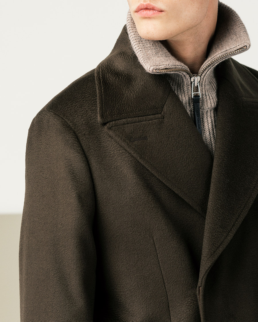 Herre | Gensere | Tiger of Sweden | Nyman Wool Zip Cardigan Moon Stone