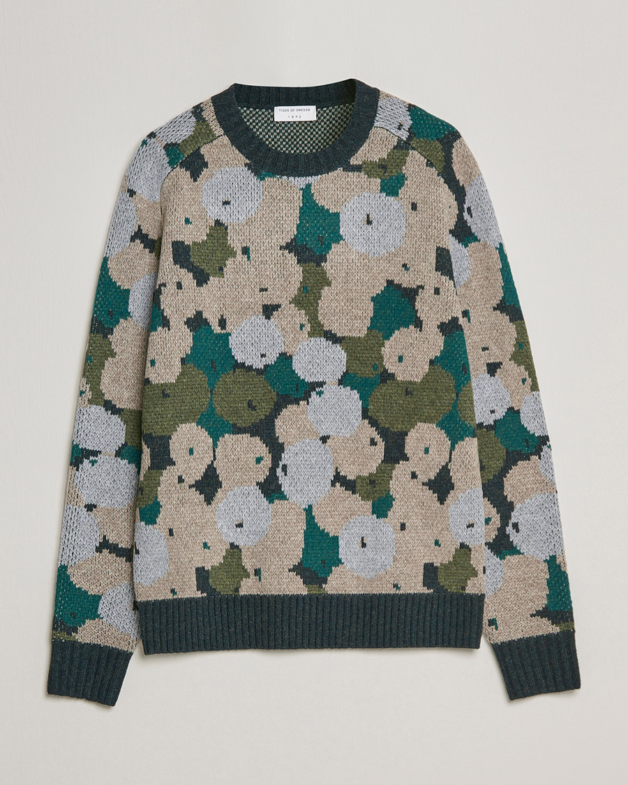 Herre | Gensere | Tiger of Sweden | Rayan Wool Sweater Print
