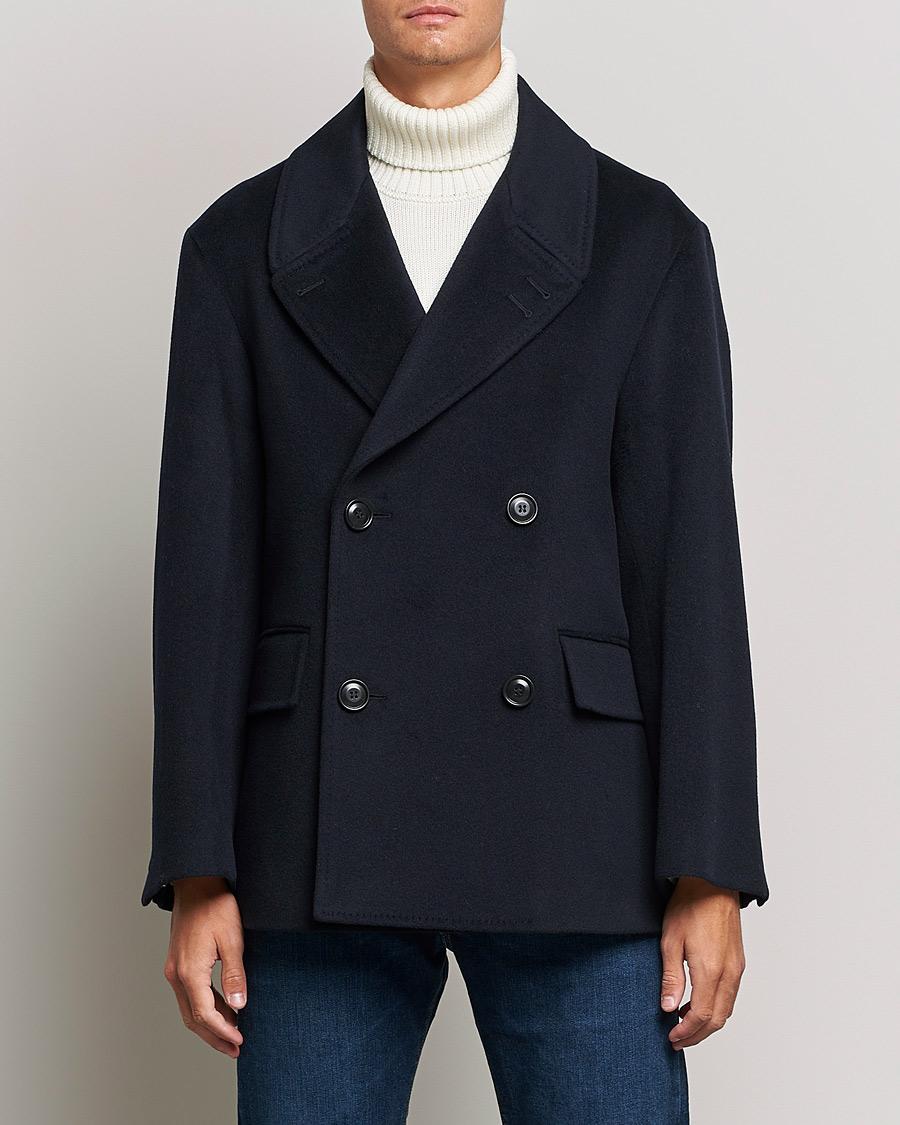 Herre | Skipperjakker | Tiger of Sweden | Eerik Wool Peacoat Light Ink