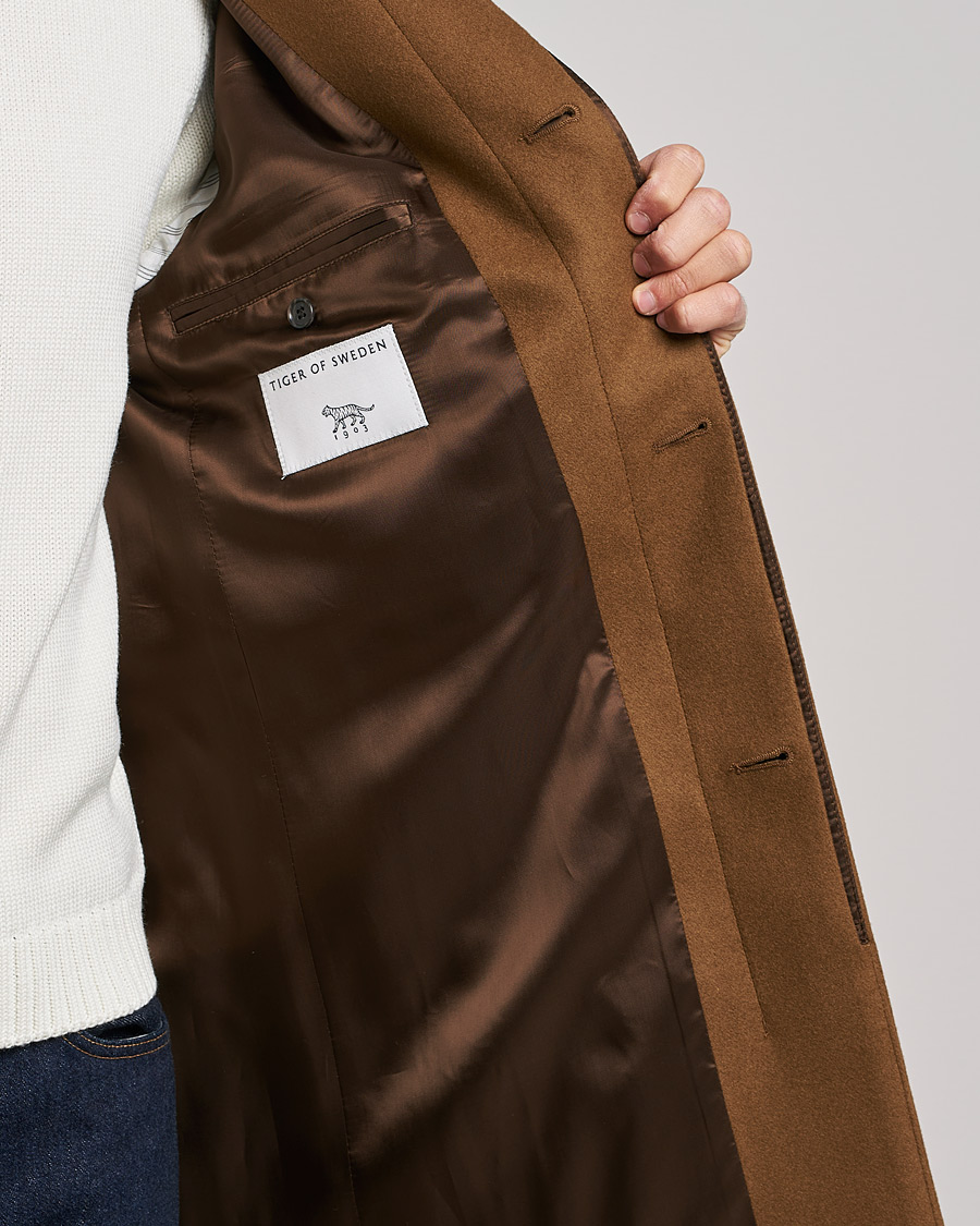 Herre | Jakker | Tiger of Sweden | Aleric Wool Coat Toasted Coconut