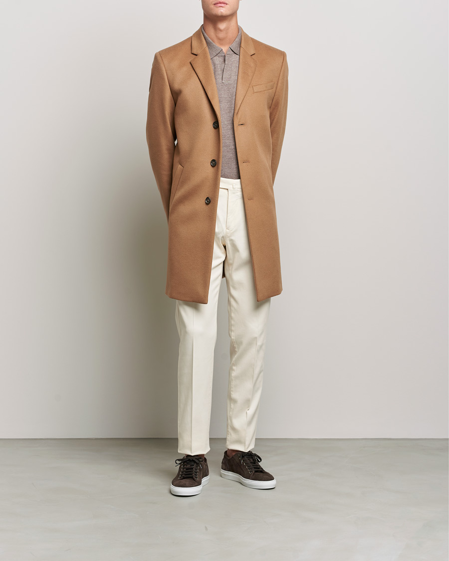 Herre | Jakker | Tiger of Sweden | Cempsey Wool Cashmere Coat Dark Honey