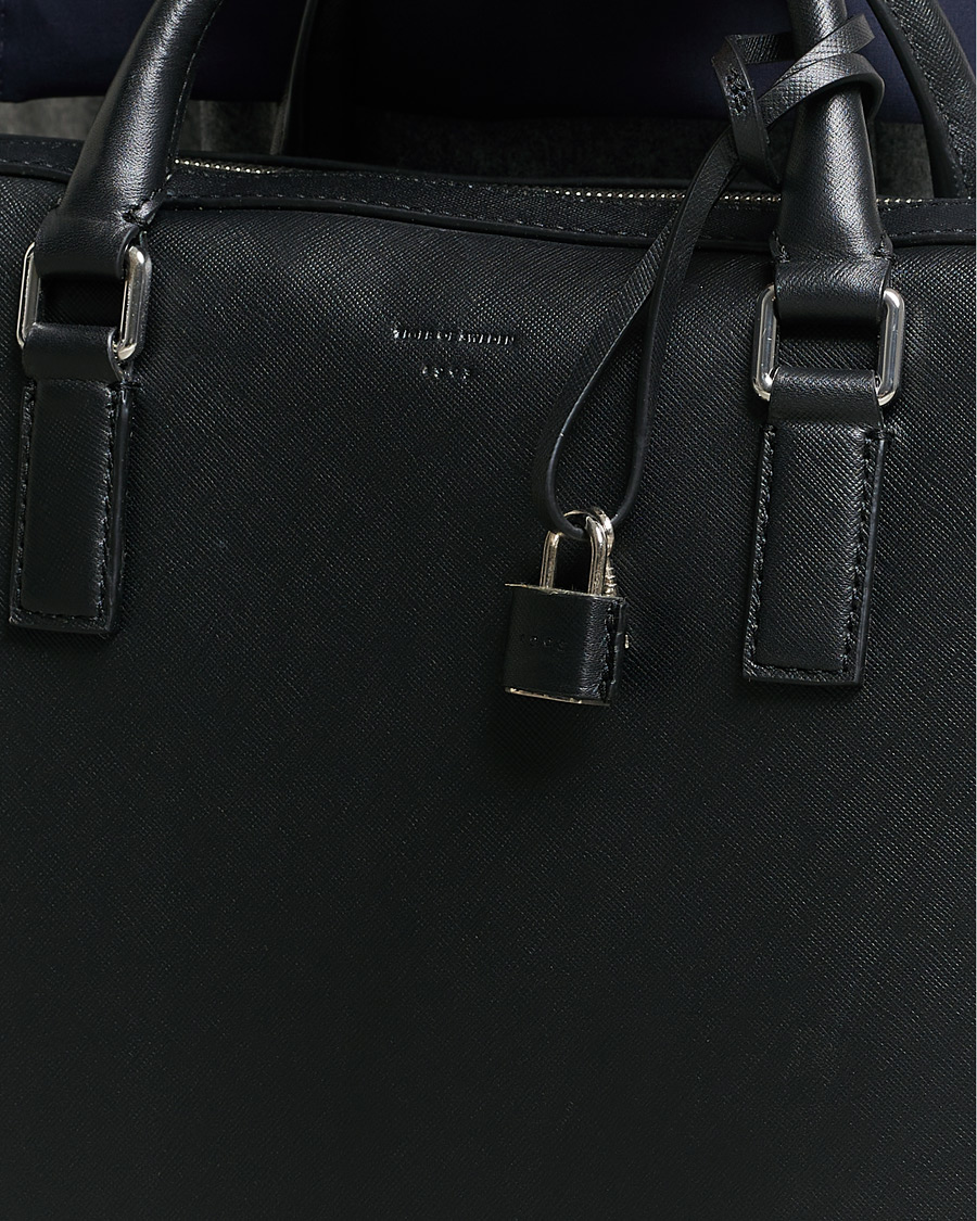 Herre | Tiger of Sweden Bowe Leather Briefcase Black | Tiger of Sweden | Bowe Leather Briefcase Black