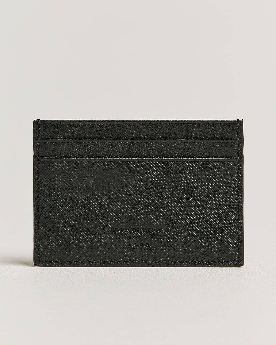 Herre | Tiger of Sweden Wharf Leather Card Holder Black | Tiger of Sweden | Wharf Leather Card Holder Black