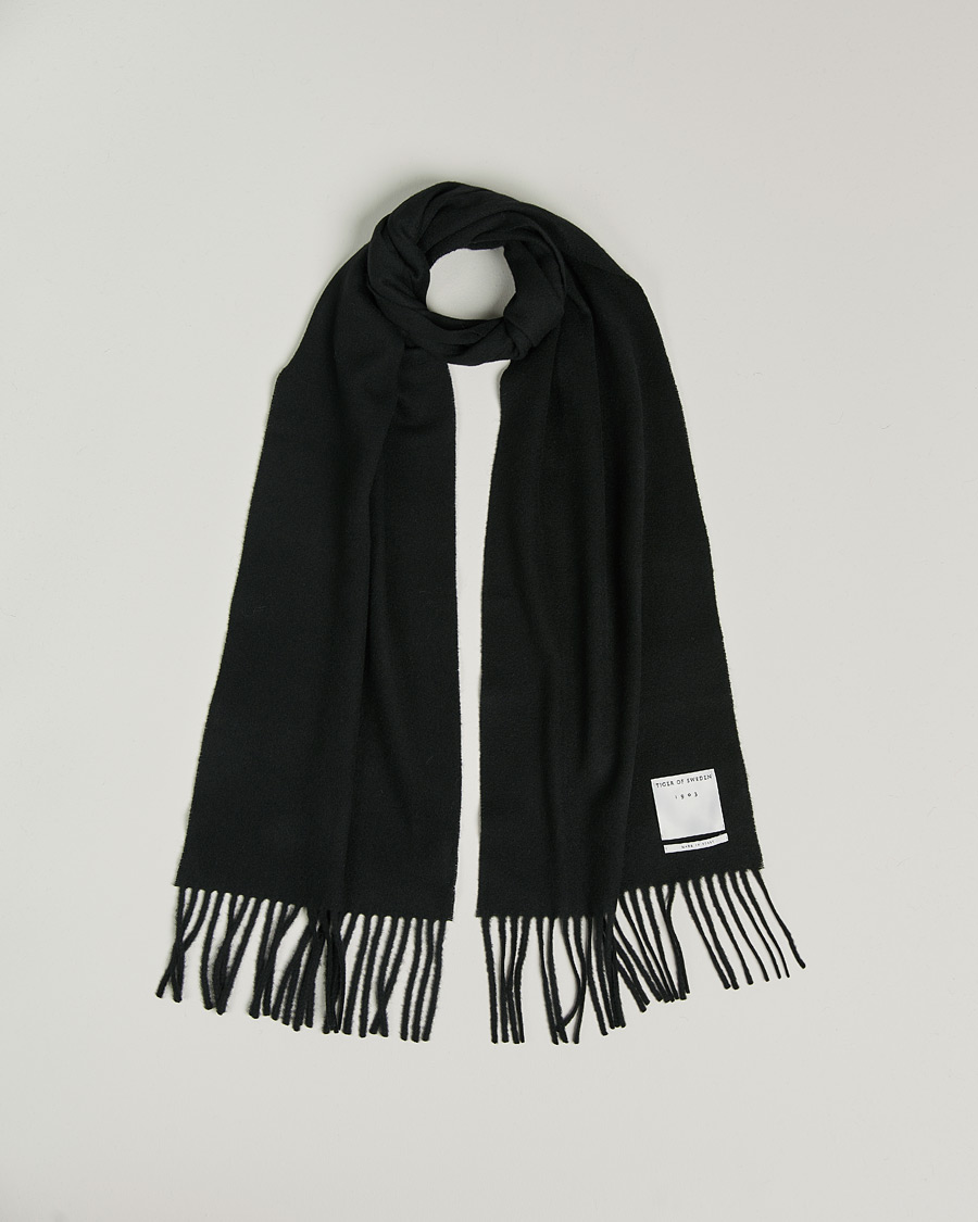Herre | Tiger of Sweden Sylan Wool Scarf Black | Tiger of Sweden | Sylan Wool Scarf Black